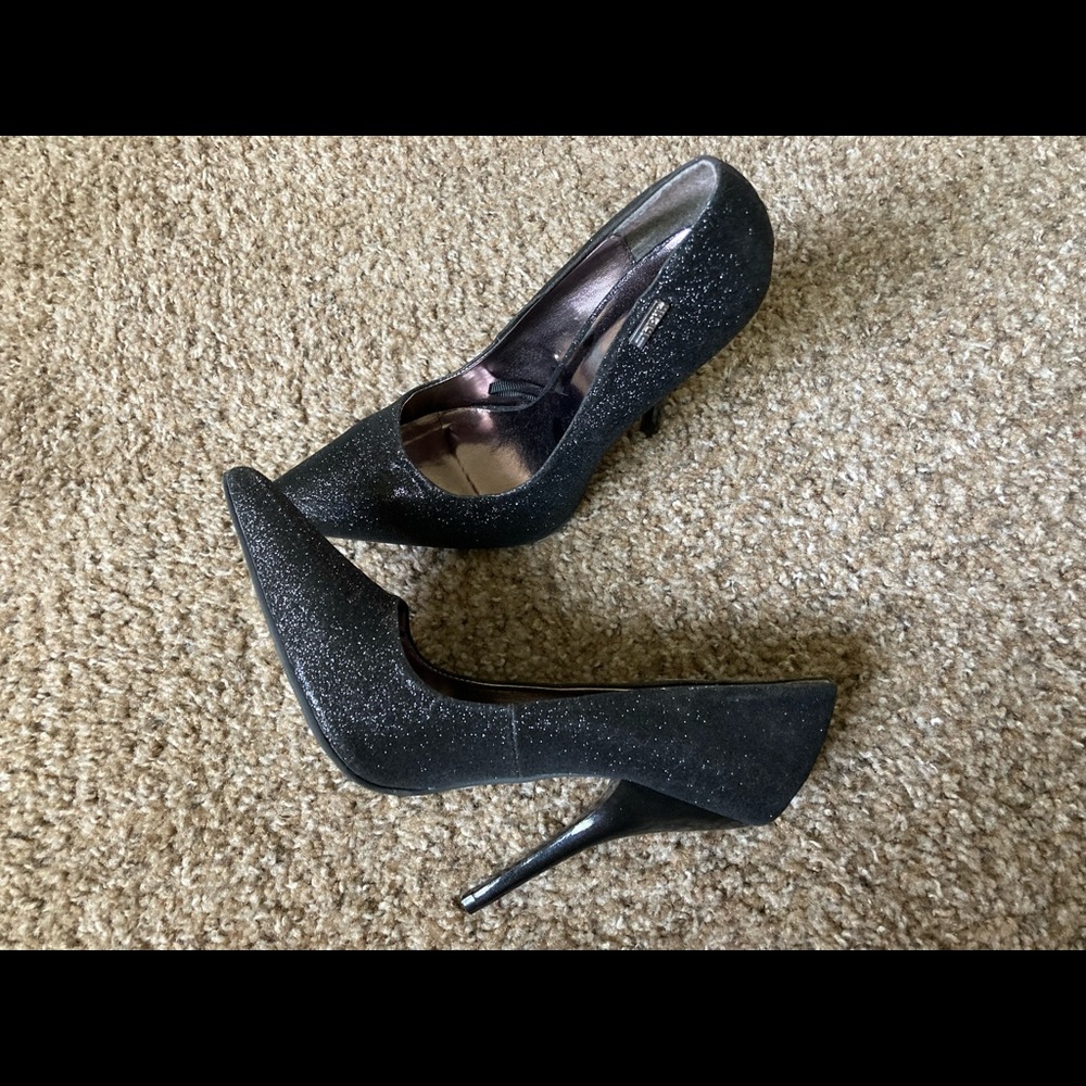 Black Sparkly Heels